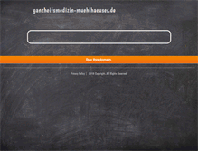 Tablet Screenshot of ganzheitsmedizin-muehlhaeuser.de